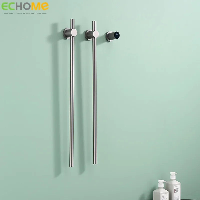 Vertical Bar Electric Heated Towel Rail Intelligent Timed Prefabricated Towel Rail