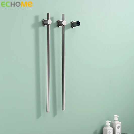 Vertical Bar Electric Heated Towel Rail Intelligent Timed Prefabricated Towel Rail