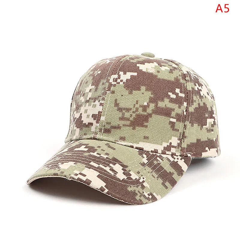 Einstellbare Baseballmütze Taktische Sommer Tarnfarbe Militär Armee Tarnfarbe Airsoft Jagd Camping Caps