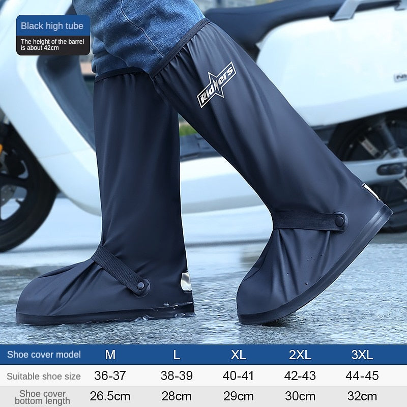 High Tube Outdoor Waterproof Rain Anti-Slip Cycling Shoe Covers