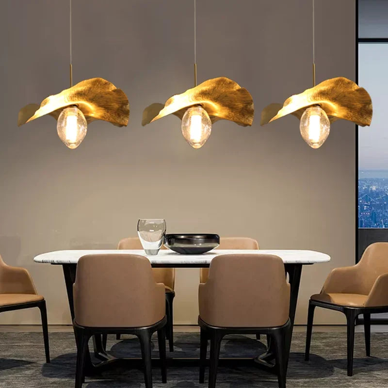 Nordic modern chandelier pendant light kitchen lotus ceiling lamp home decoration