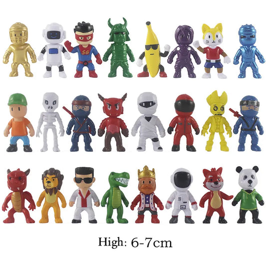 8-24pcs Stumpy Guys Action Figure Kawaii Anime