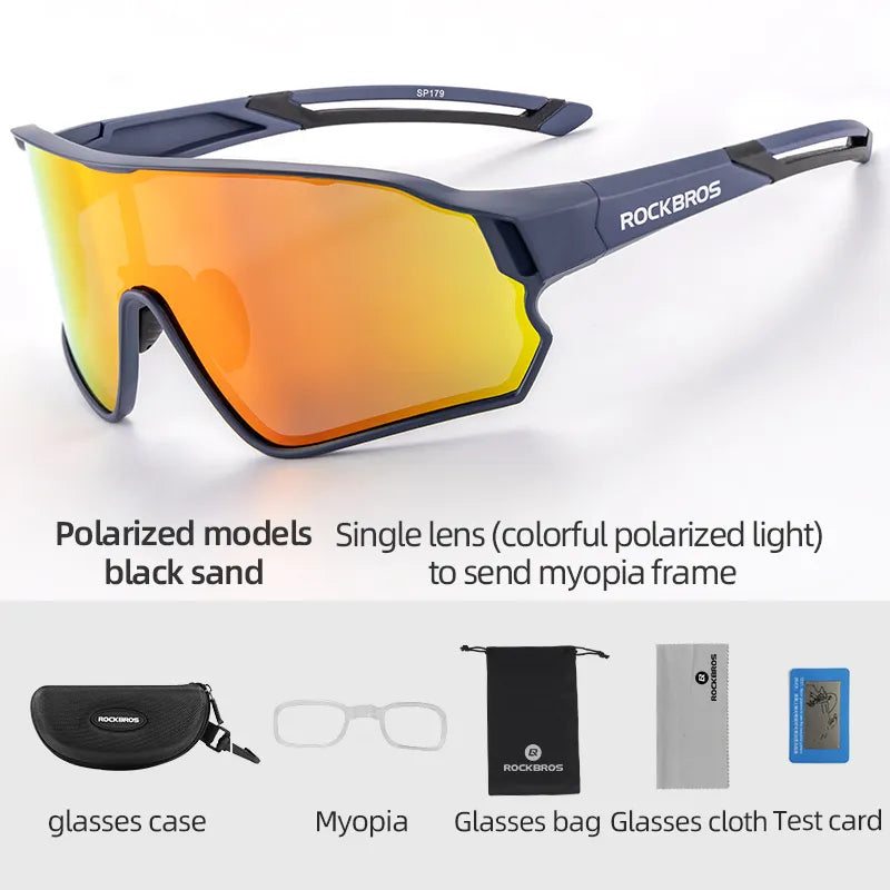 ROCKBROS Photochromic Cycling Glasses Bicycle UV400 Sport Sunglasses for Men Women