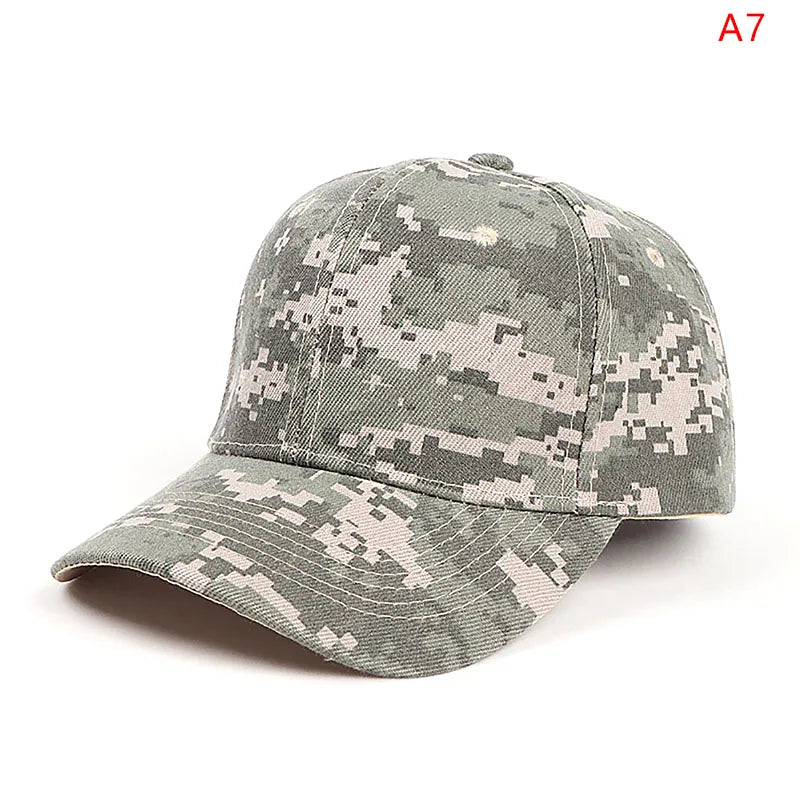 Einstellbare Baseballmütze Taktische Sommer Tarnfarbe Militär Armee Tarnfarbe Airsoft Jagd Camping Caps