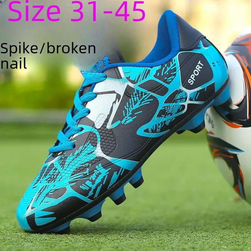 Outdoor Football Shoes Low Cut Leather Tape