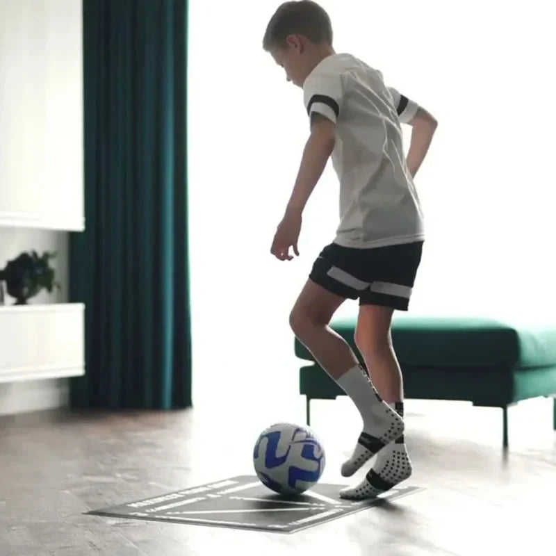 90cm Football Training Mat Durable Non-Slip Foldable Kids Adults Dribble Training Mat Soccer Training Indoor Outdoor Equipment
