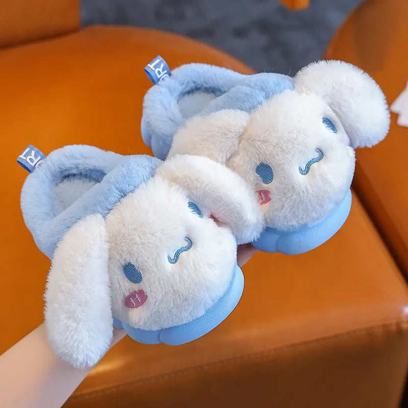 Pokemon & andere Plüsch Hausschuhe Weiche Sohle Rutschfest für Winter