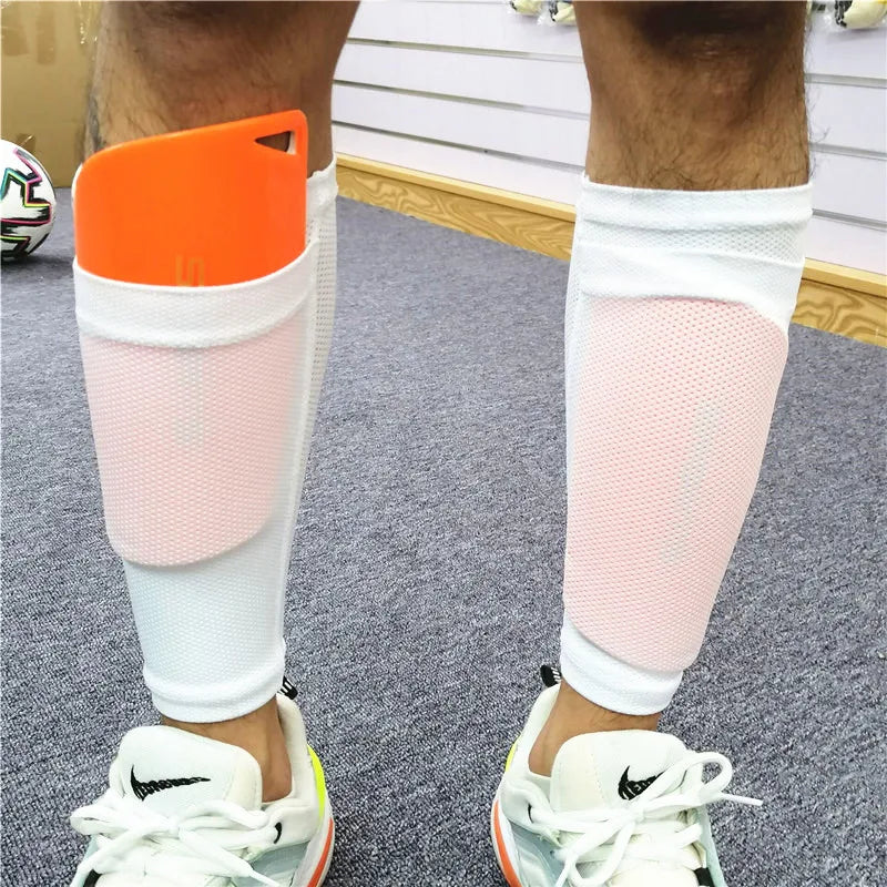 Football Double-Layer Shin Guards Sleeves Adults Children