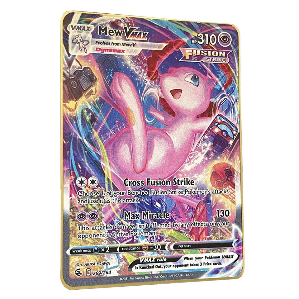 Regenbogen Mew Vmax 10000 HP Arceus Goldene Pokemon Karten