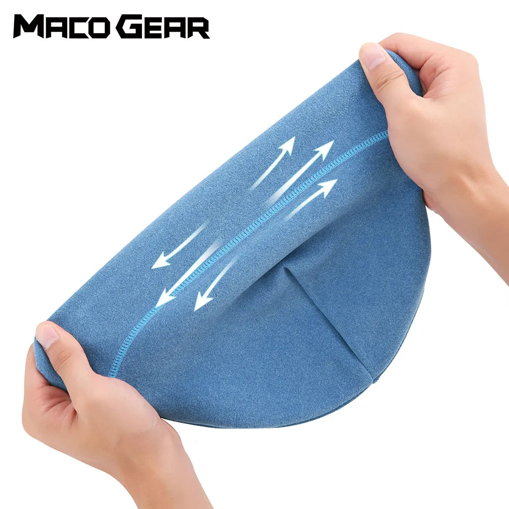 Winter Fleece Mützen Fahrrad Sport Tennis Fitness Winddichte Mütze Stretch Laufen