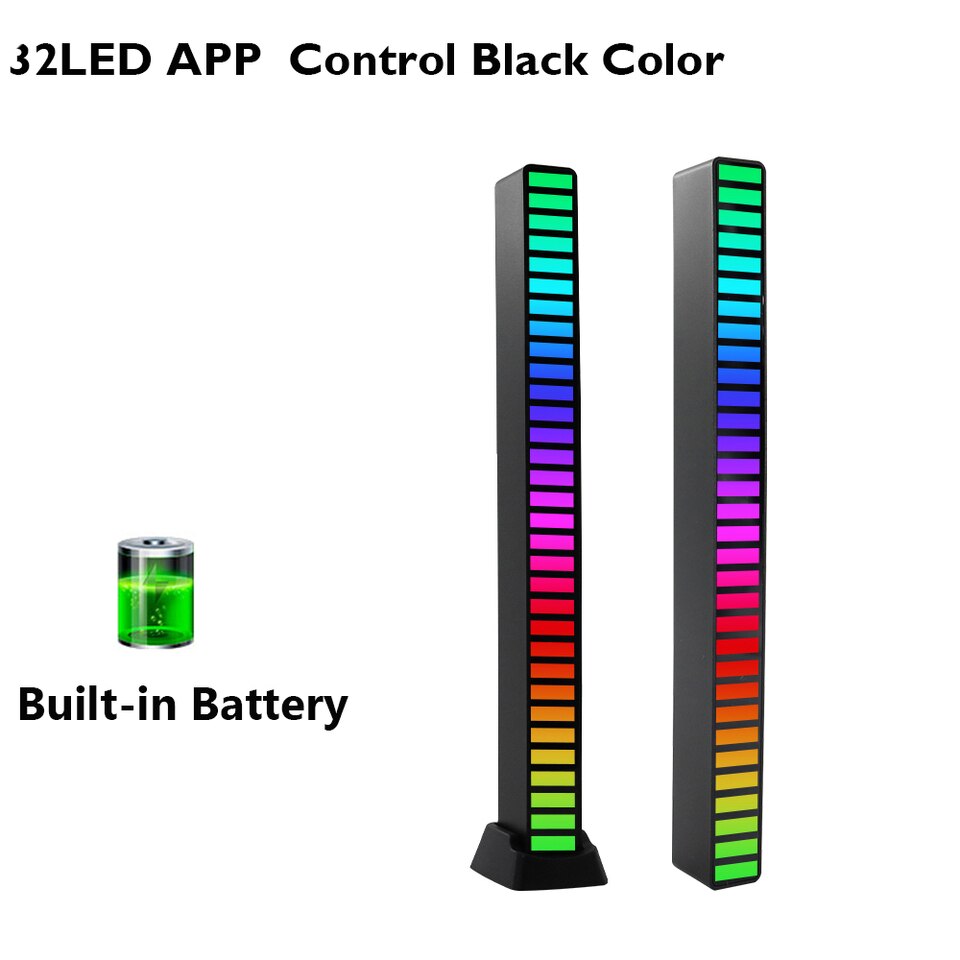 RGB Musik Sound Lichtleiste 5V USB 16-32Led mit App-Steuerung & Musik-Sync