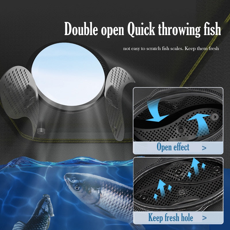 Portable Fishing Bag Container Pan Basin Fishing Gear Tackle Storage Bag