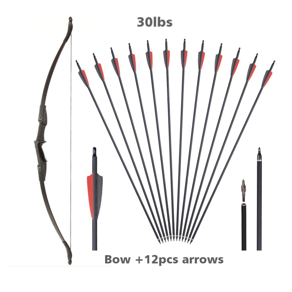 Toparchery Jagdbogen 57" Recurve-Bogen Set 20-40 Lbs