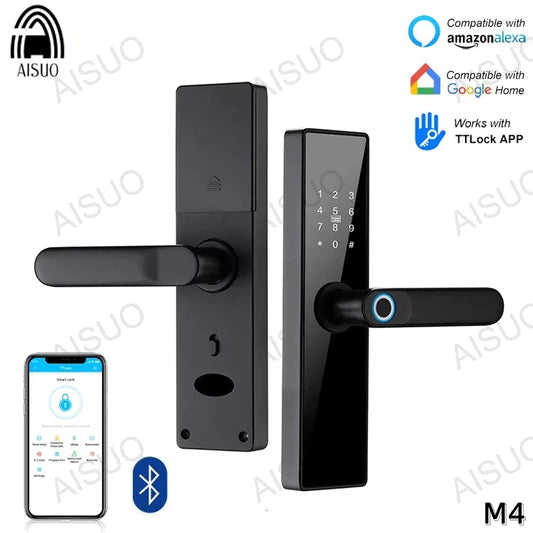 AISUO M4 TT LOCK Electronic Lock Bluetooth Smart Door Lock Fingerprint