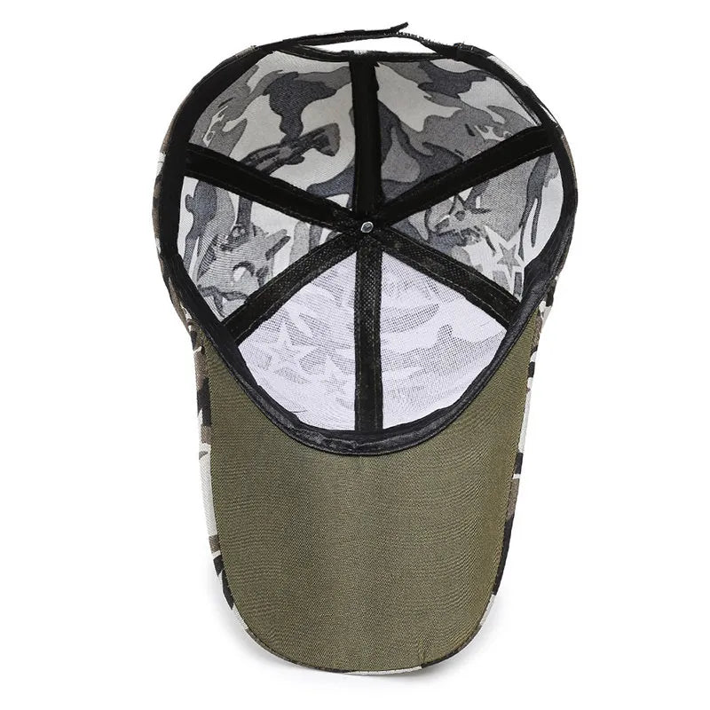 Einstellbare Baseballmütze Taktische Sommer Tarnfarbe Militär Armee Tarnfarbe Airsoft Jagd Camping Caps