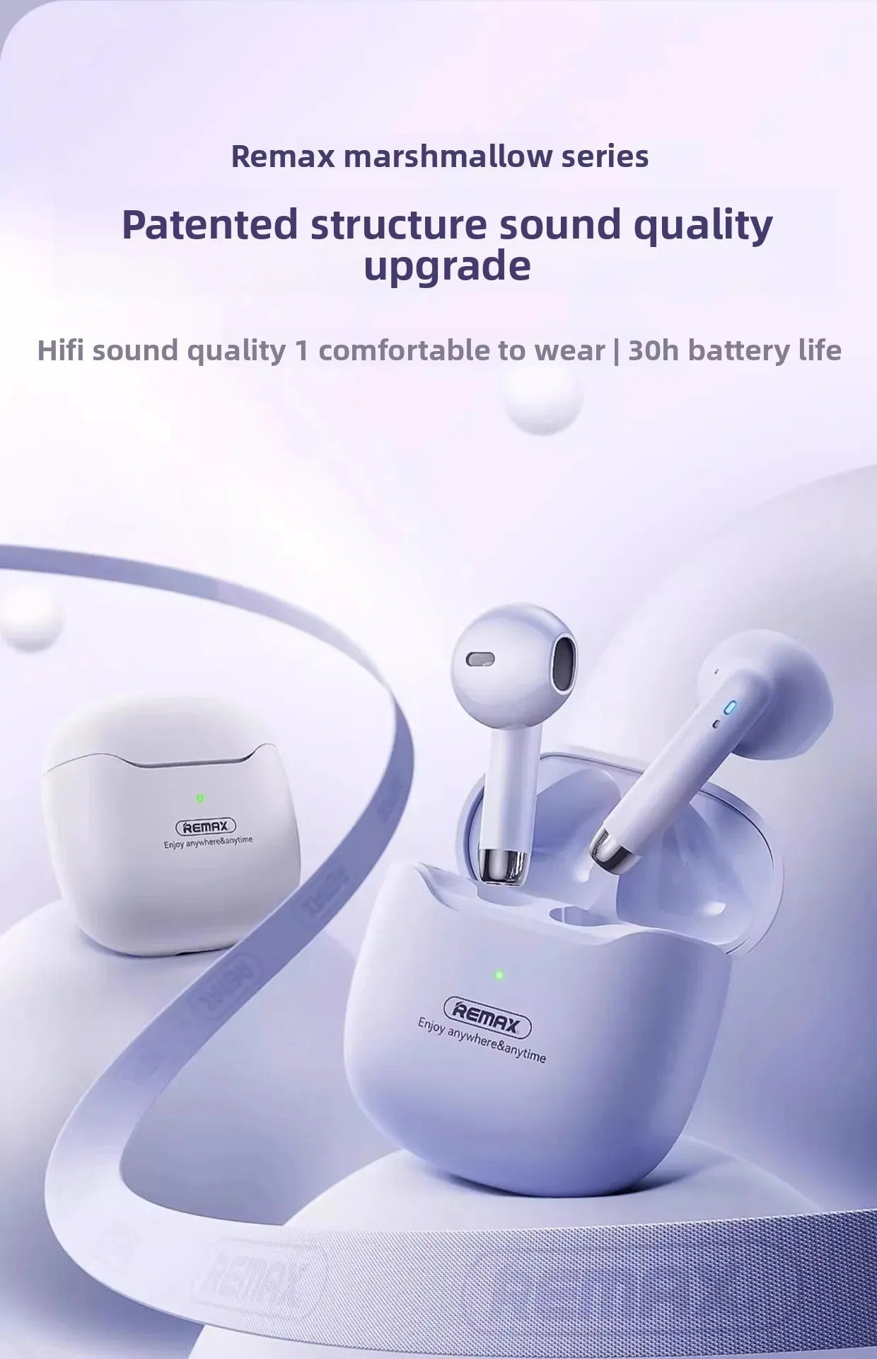 REMAX True Wireless Bluetooth Kopfhörer Rauschunterdrückung Mobile Musik Lange Akkulaufzeit Bluetooth Kopfhörer