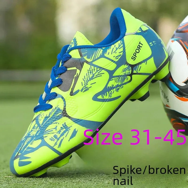 Outdoor Football Shoes Low Cut Leather Tape