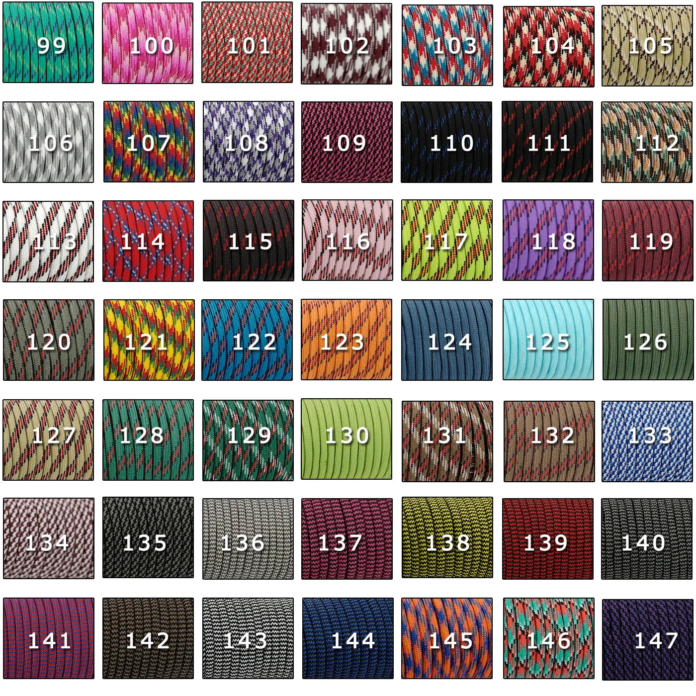YOUGLE 550 Paracord Parachute Cord Lanyard Tent Rope Guyline Mil Spec Type III 7 Strand 50FT 100FT for Hiking Camping 215 Colors