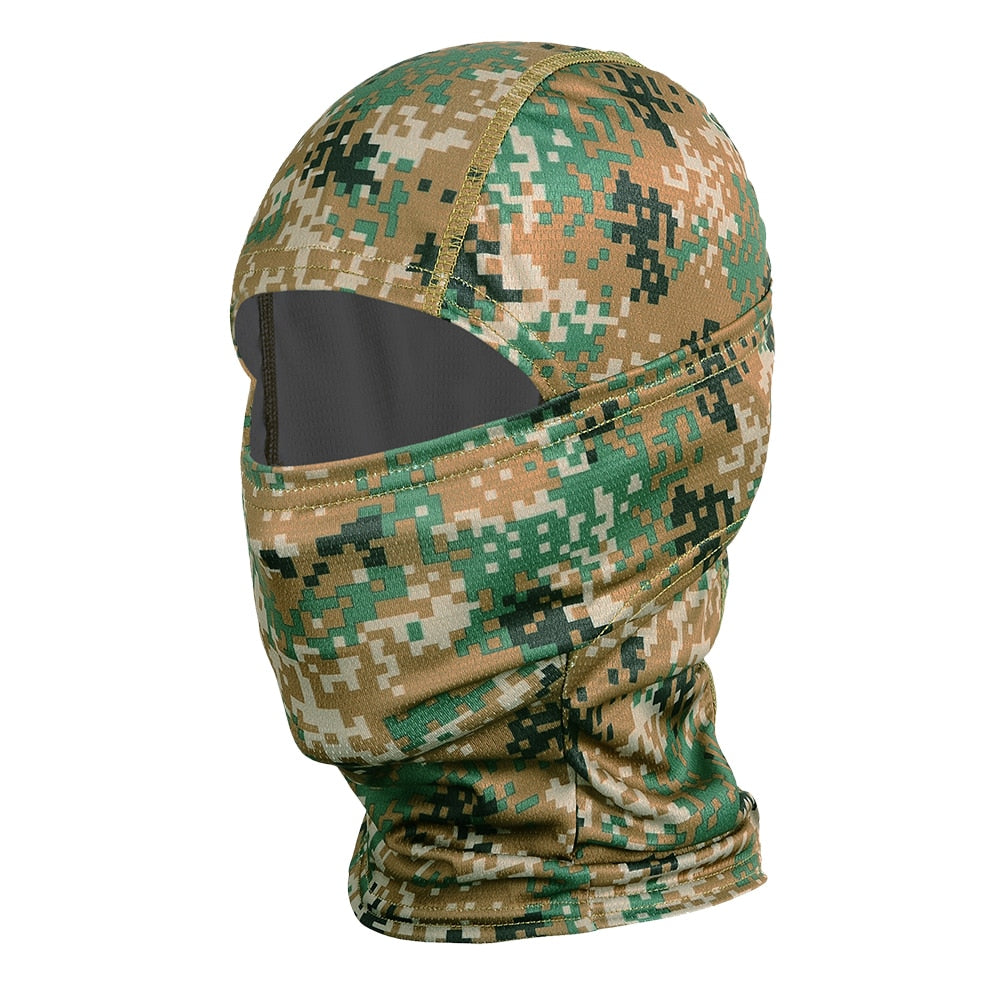 Multicam Camouflage Balaclava Full Face Mask Tactical Airsoft Cap Men