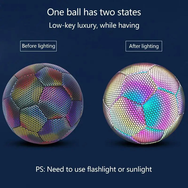LED-Fußball Gummireflektierender leuchtender Fußball