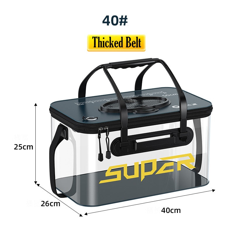 Portable Fishing Bag Container Pan Basin Fishing Gear Tackle Storage Bag