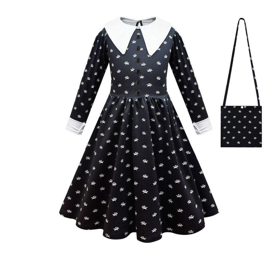 Mädchen-Kostüme für Halloween: Die Addams Family