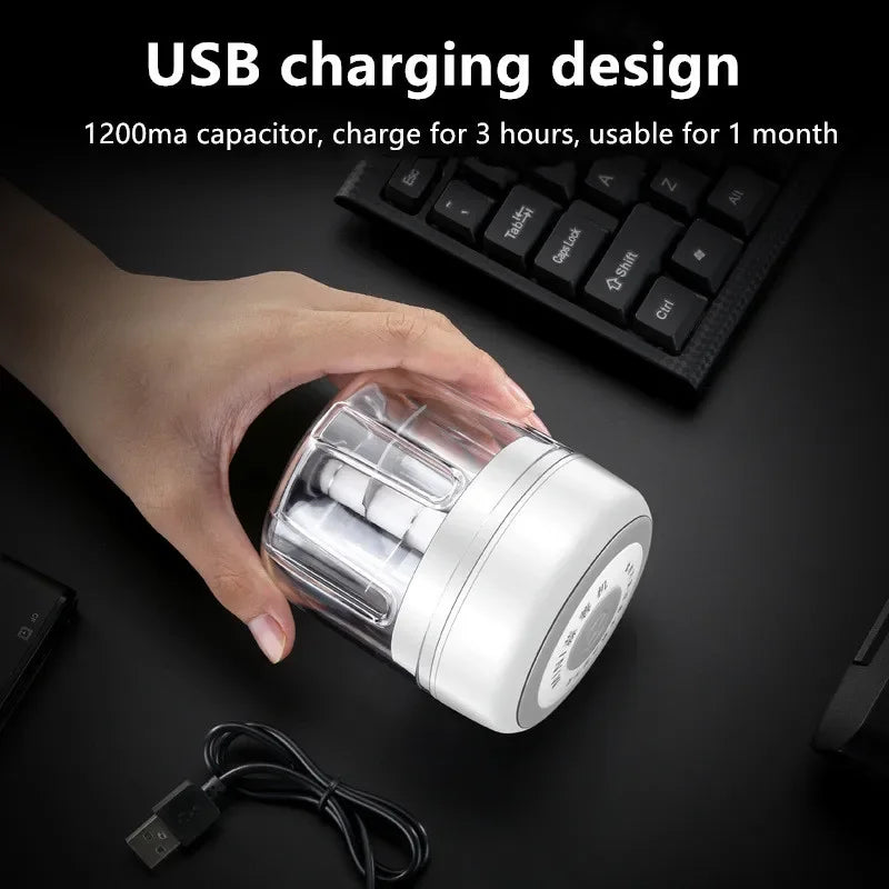 100/250ml Mini USB wireless electric garlic masher press mincer vegetable chili meat grinder food chopper kitchen appliances