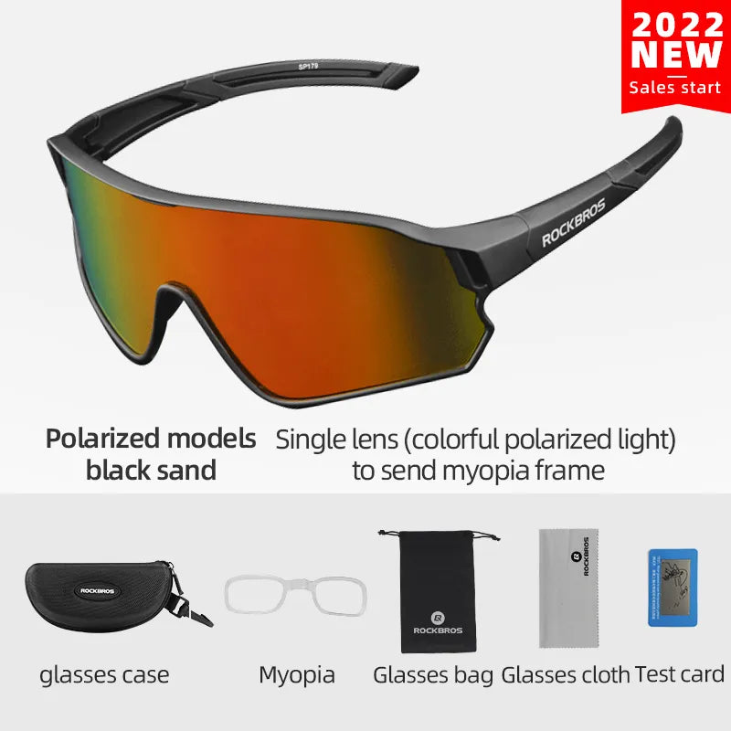 ROCKBROS Photochromic Cycling Glasses Bicycle UV400 Sport Sunglasses for Men Women