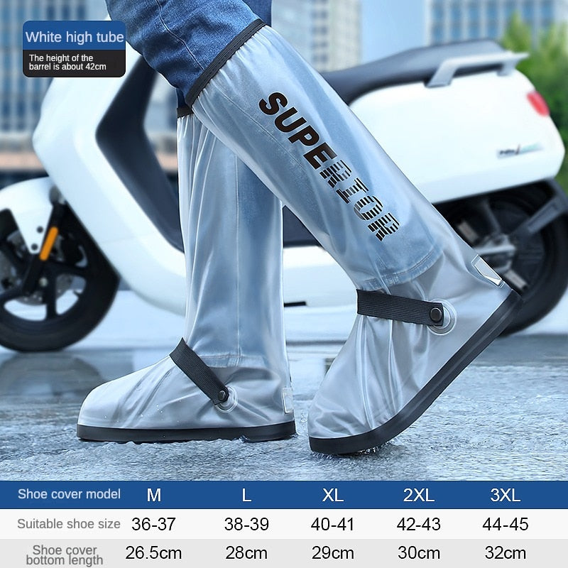 High Tube Outdoor Waterproof Rain Anti-Slip Cycling Shoe Covers
