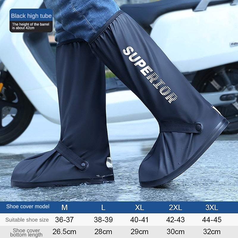 High Tube Outdoor Waterproof Rain Anti-Slip Cycling Shoe Covers