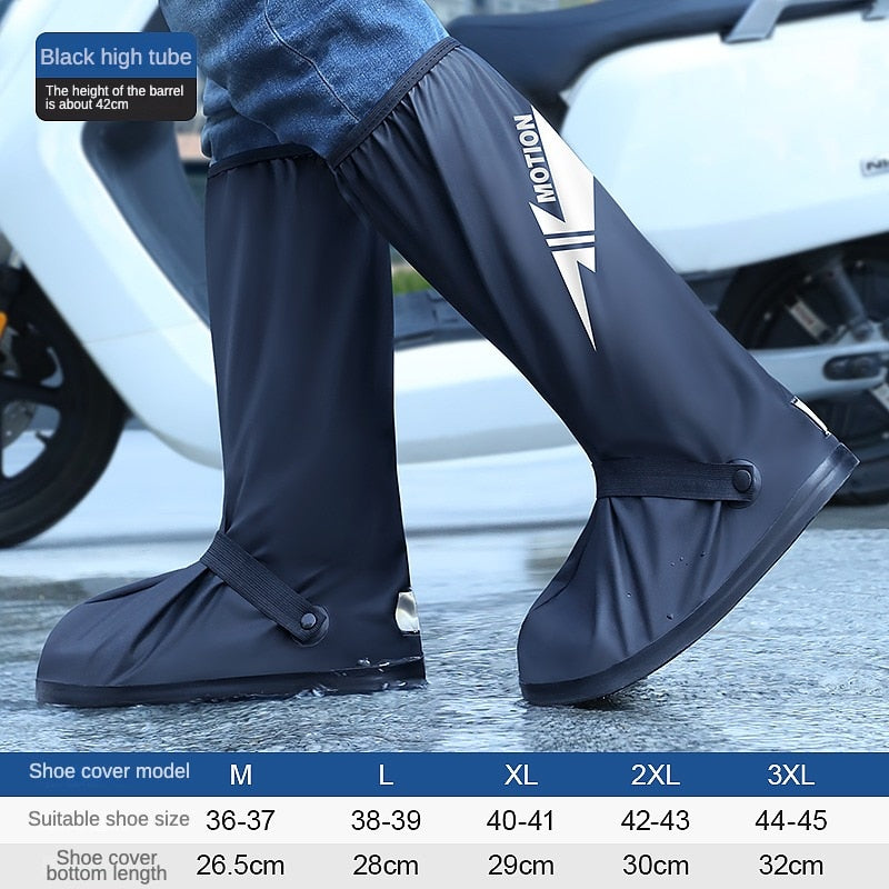 High Tube Outdoor Waterproof Rain Anti-Slip Cycling Shoe Covers