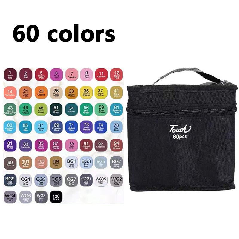 Double Tip Oil Marker Set for Art and School
