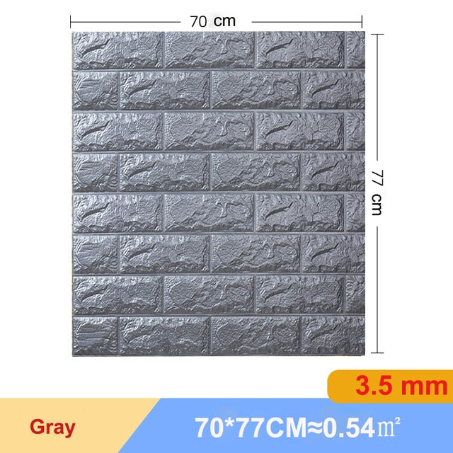 10 Pcs 3D Wall Stickers Self-adhesive Foam Luxury Decor DIY Wallpaper Living Room Bathroom Background Marble