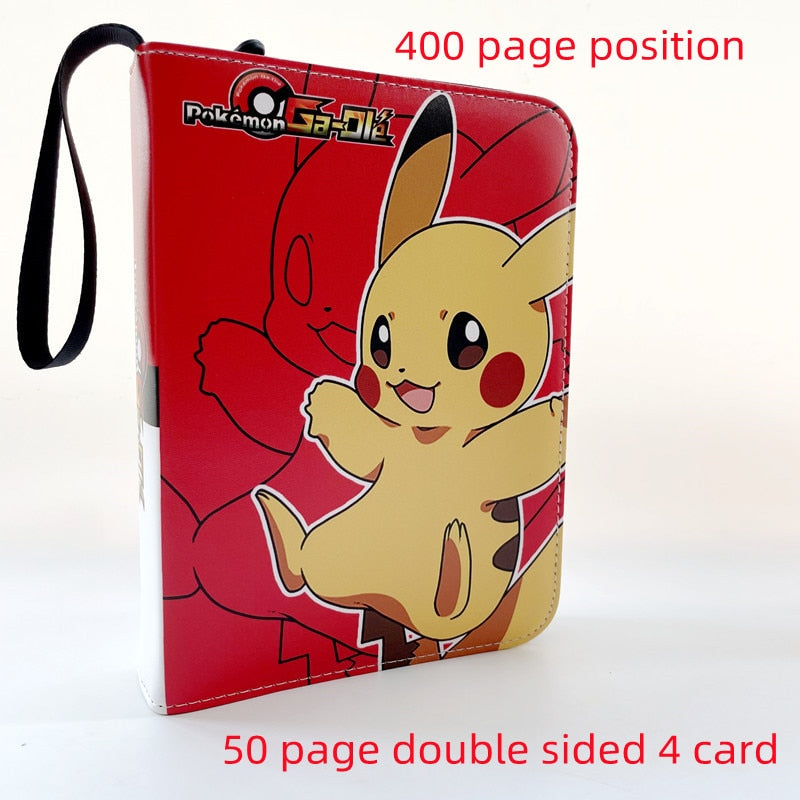 200-400 Pikachu Fotoalbum Notizbuch Pokemon Spielkarten Binder Karten Buch Mappe