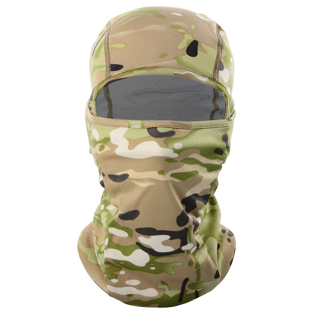 Multicam Camouflage Balaclava Full Face Mask Tactical Airsoft Cap Men