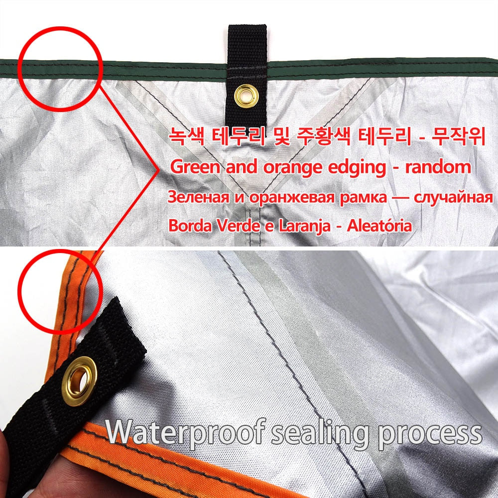 3x5m 3x4m Sonnenunterstand Zelt Tarp Strand Wasserdicht Schatten Outdoor Camping Hängematte