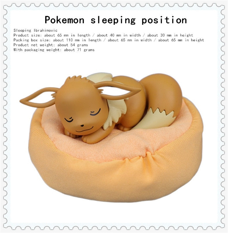 Pokemon Action Figur Pikachu Jirachi Eevee Komala Snorlax Schlüsselanhänger Spielzeug