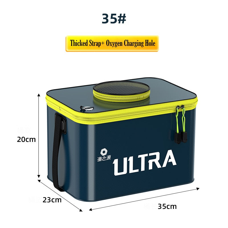 Portable Fishing Bag Container Pan Basin Fishing Gear Tackle Storage Bag