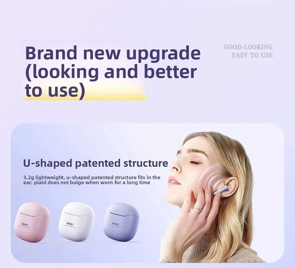 REMAX True Wireless Bluetooth Kopfhörer Rauschunterdrückung Mobile Musik Lange Akkulaufzeit Bluetooth Kopfhörer