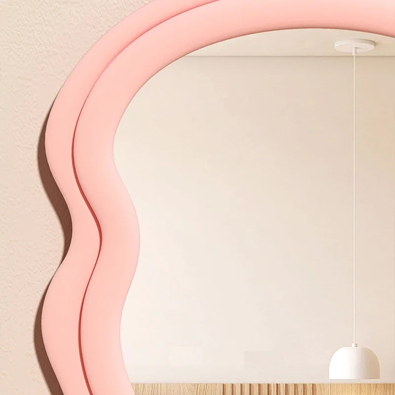 Wavy Standing Mirrors Designer Full Body House Luxury Decorative Mirrors Living Room