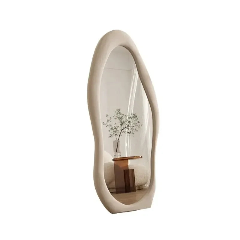 Standing White Maiden Full Length Mirror Aesthetic Full Size Floor Mirrors