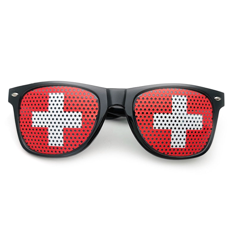 Katar 2022 Flagge Sonnenbrille - Schweiz Sonnenbrille