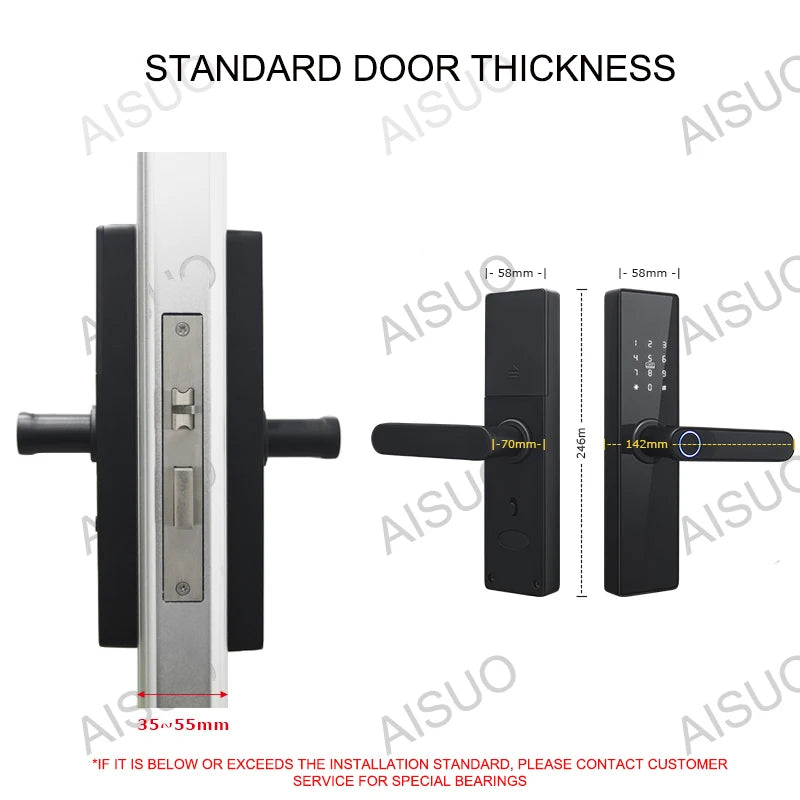 AISUO M4 TT LOCK Elektronisches Schloss Bluetooth Smart Türschloss Fingerabdruck