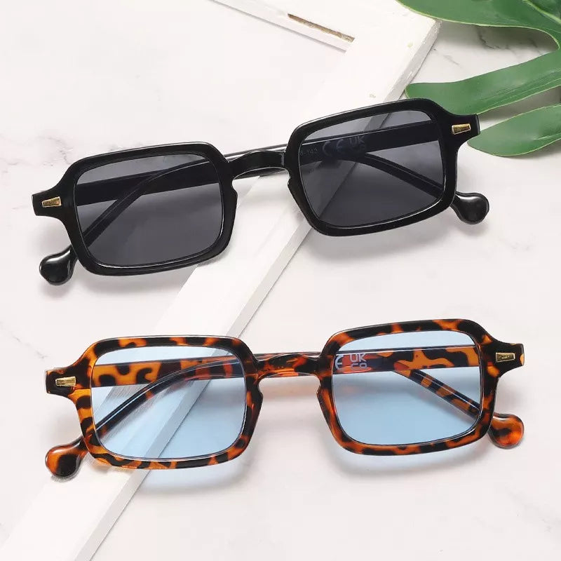2024 Fashion Vintage Small Square Sunglasses for Women Ladies Trendy