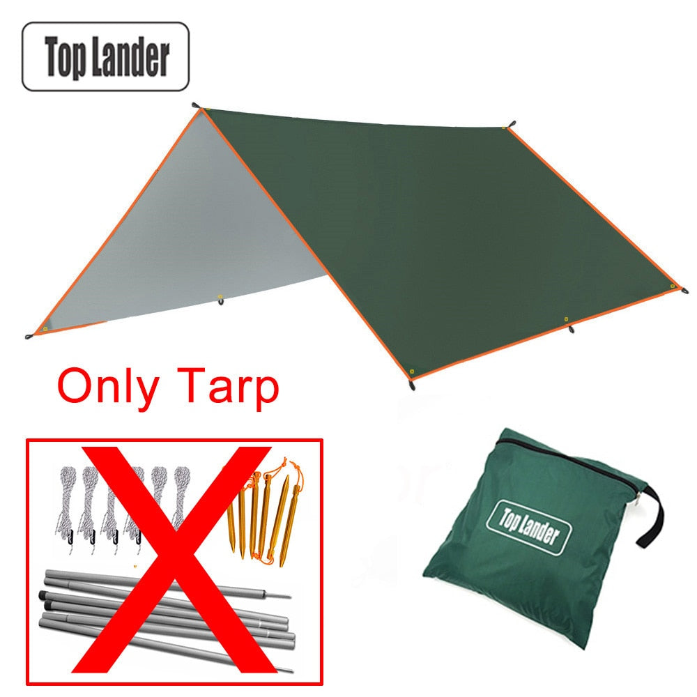 3x5m 3x4m Markise Wasserdichtes Tarp Zelt Outdoor Sonne Unterstand Camping Tourist Tarp Vordach