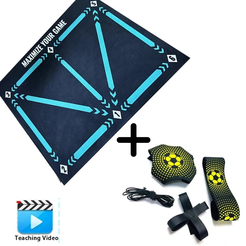 90cm Football Training Mat Durable Non-Slip Foldable Kids Adults Dribble Training Mat Soccer Training Indoor Outdoor Equipment