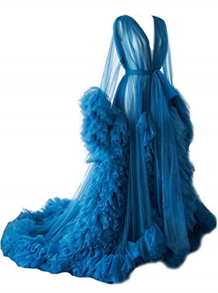 Maternity Robes: Long Tulle Robe Dresses for Photo Shoot, Birthday, Bridal, Party, Nightwear (2021)