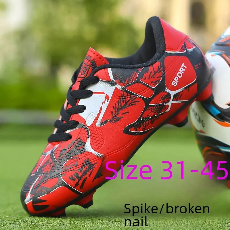 Outdoor Football Shoes Low Cut Leather Tape