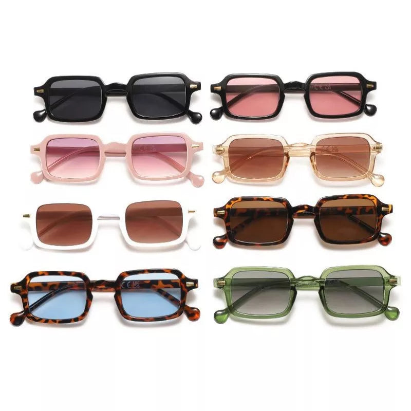 2024 Fashion Vintage Small Square Sunglasses for Women Ladies Trendy