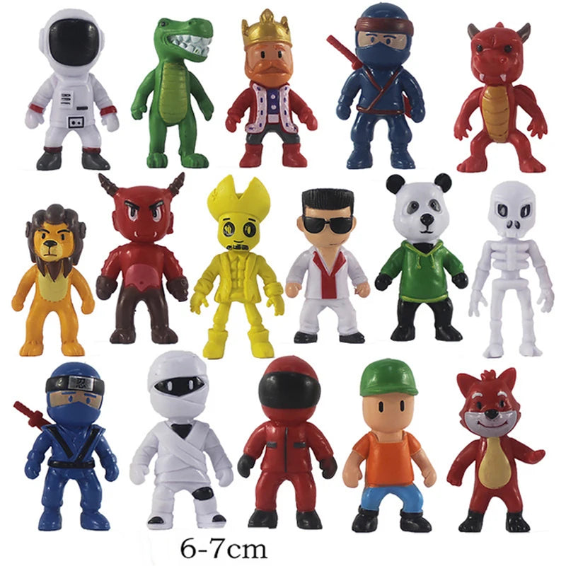 8-24Stück Stummel Kerle Action Figur Kawaii Anime